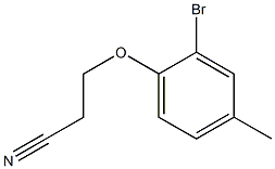 3-(2-bromo-4-methylphenoxy)propanenitrile Structure