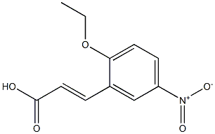 3-(2-ethoxy-5-nitrophenyl)prop-2-enoic acid 구조식 이미지