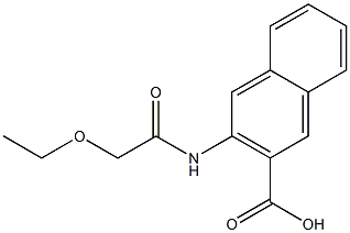3-(2-ethoxyacetamido)naphthalene-2-carboxylic acid 구조식 이미지