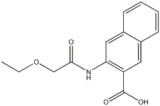 3-(2-ethoxyacetamido)naphthalene-2-carboxylic acid Structure