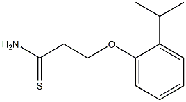 3-(2-isopropylphenoxy)propanethioamide 구조식 이미지