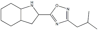 3-(2-methylpropyl)-5-(octahydro-1H-indol-2-yl)-1,2,4-oxadiazole Structure