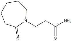 3-(2-oxoazepan-1-yl)propanethioamide Structure