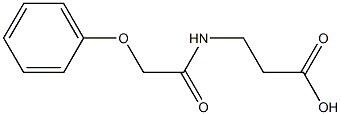 3-(2-phenoxyacetamido)propanoic acid Structure