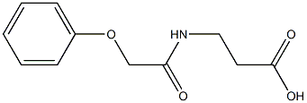 3-(2-phenoxyacetamido)propanoic acid 구조식 이미지