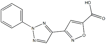 3-(2-phenyl-2H-1,2,3-triazol-4-yl)-1,2-oxazole-5-carboxylic acid Structure