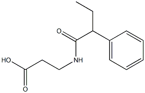 3-(2-phenylbutanamido)propanoic acid Structure
