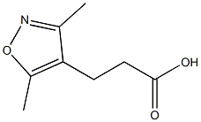 3-(3,5-dimethyl-1,2-oxazol-4-yl)propanoic acid 구조식 이미지