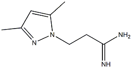 3-(3,5-dimethyl-1H-pyrazol-1-yl)propanimidamide Structure