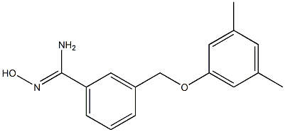 3-(3,5-dimethylphenoxymethyl)-N'-hydroxybenzene-1-carboximidamide 구조식 이미지