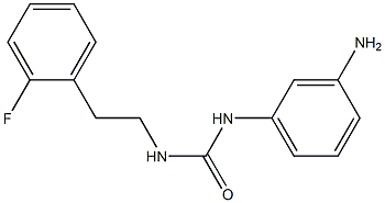 3-(3-aminophenyl)-1-[2-(2-fluorophenyl)ethyl]urea 구조식 이미지