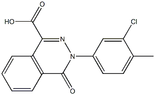 3-(3-chloro-4-methylphenyl)-4-oxo-3,4-dihydrophthalazine-1-carboxylic acid 구조식 이미지