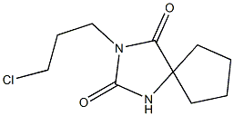 3-(3-chloropropyl)-1,3-diazaspiro[4.4]nonane-2,4-dione Structure