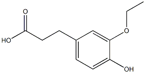 3-(3-ethoxy-4-hydroxyphenyl)propanoic acid Structure