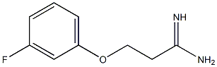 3-(3-fluorophenoxy)propanimidamide Structure