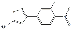 3-(3-methyl-4-nitrophenyl)-1,2-oxazol-5-amine 구조식 이미지