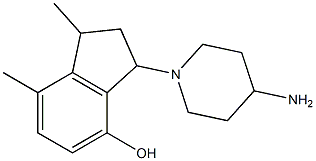 3-(4-aminopiperidin-1-yl)-1,7-dimethyl-2,3-dihydro-1H-inden-4-ol 구조식 이미지