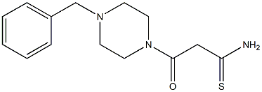 3-(4-benzylpiperazin-1-yl)-3-oxopropanethioamide Structure