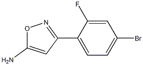 3-(4-bromo-2-fluorophenyl)-1,2-oxazol-5-amine 구조식 이미지