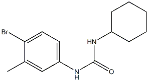 3-(4-bromo-3-methylphenyl)-1-cyclohexylurea Structure