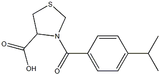 3-(4-isopropylbenzoyl)-1,3-thiazolidine-4-carboxylic acid 구조식 이미지