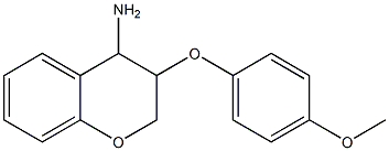 3-(4-methoxyphenoxy)-3,4-dihydro-2H-1-benzopyran-4-amine Structure