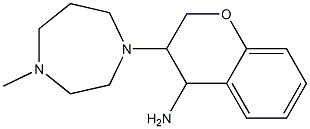 3-(4-methyl-1,4-diazepan-1-yl)-3,4-dihydro-2H-1-benzopyran-4-amine 구조식 이미지