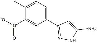 3-(4-methyl-3-nitrophenyl)-1H-pyrazol-5-amine Structure