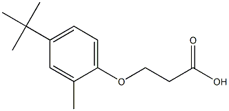 3-(4-tert-butyl-2-methylphenoxy)propanoic acid 구조식 이미지