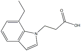 3-(7-ethyl-1H-indol-1-yl)propanoic acid 구조식 이미지