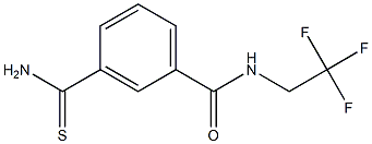 3-(aminocarbonothioyl)-N-(2,2,2-trifluoroethyl)benzamide Structure