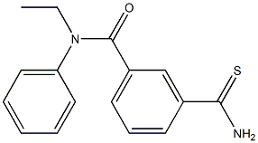 3-(aminocarbonothioyl)-N-ethyl-N-phenylbenzamide 구조식 이미지