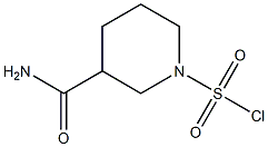 3-(aminocarbonyl)piperidine-1-sulfonyl chloride Structure