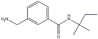 3-(aminomethyl)-N-(1,1-dimethylpropyl)benzamide 구조식 이미지