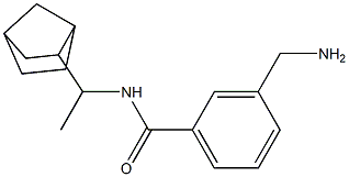 3-(aminomethyl)-N-(1-{bicyclo[2.2.1]heptan-2-yl}ethyl)benzamide 구조식 이미지