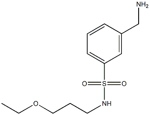 3-(aminomethyl)-N-(3-ethoxypropyl)benzenesulfonamide 구조식 이미지