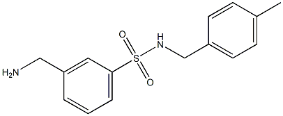 3-(aminomethyl)-N-(4-methylbenzyl)benzenesulfonamide Structure