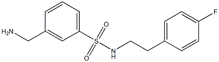 3-(aminomethyl)-N-[2-(4-fluorophenyl)ethyl]benzene-1-sulfonamide Structure