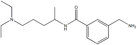 3-(aminomethyl)-N-[5-(diethylamino)pentan-2-yl]benzamide 구조식 이미지