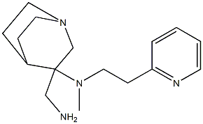 3-(aminomethyl)-N-methyl-N-[2-(pyridin-2-yl)ethyl]-1-azabicyclo[2.2.2]octan-3-amine Structure