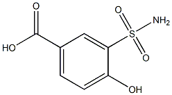 3-(aminosulfonyl)-4-hydroxybenzoic acid Structure