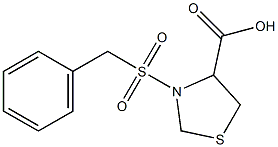 3-(benzylsulfonyl)-1,3-thiazolidine-4-carboxylic acid Structure