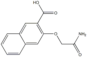 3-(carbamoylmethoxy)naphthalene-2-carboxylic acid 구조식 이미지