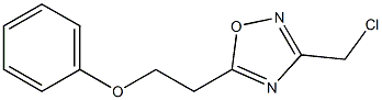 3-(chloromethyl)-5-(2-phenoxyethyl)-1,2,4-oxadiazole 구조식 이미지