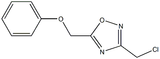 3-(chloromethyl)-5-(phenoxymethyl)-1,2,4-oxadiazole 구조식 이미지