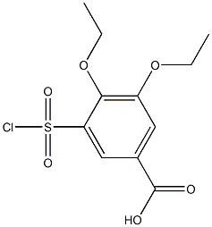3-(chlorosulfonyl)-4,5-diethoxybenzoic acid Structure