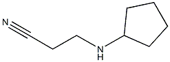 3-(cyclopentylamino)propanenitrile 구조식 이미지