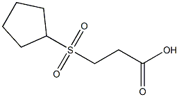 3-(cyclopentylsulfonyl)propanoic acid 구조식 이미지