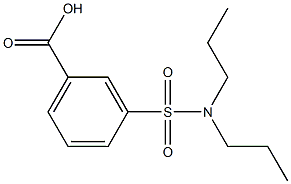 3-(dipropylsulfamoyl)benzoic acid Structure