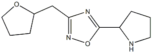 3-(oxolan-2-ylmethyl)-5-(pyrrolidin-2-yl)-1,2,4-oxadiazole Structure